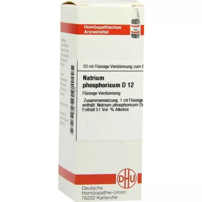 NATRIUM PHOSPHORICUM D 12 Razrjeđenje, 20 ml