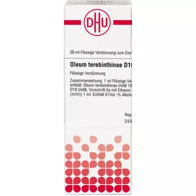 OLEUM TEREBINTHINAE D 10 razrjeđenje, 20 ml