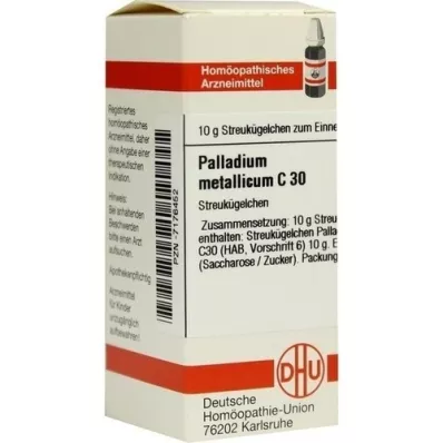 PALLADIUM METALLICUM C 30 globula, 10 g