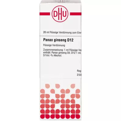 PANAX GINSENG D 12 Razrjeđenje, 20 ml