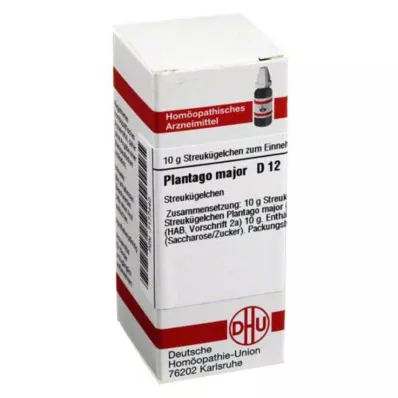PLANTAGO MAJOR D 12 globula, 10 g