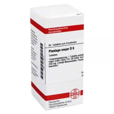 PLANTAGO MAJOR D 6 tableta, 80 kom