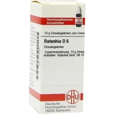 RATANHIA D 6 globula, 10 g