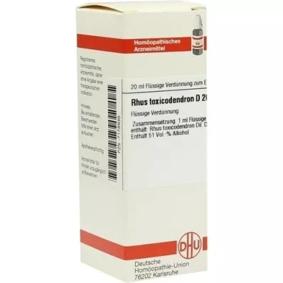 RHUS TOXICODENDRON D 200 razrjeđenje, 20 ml