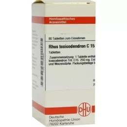 RHUS TOXICODENDRON C 15 tableta, 80 kom