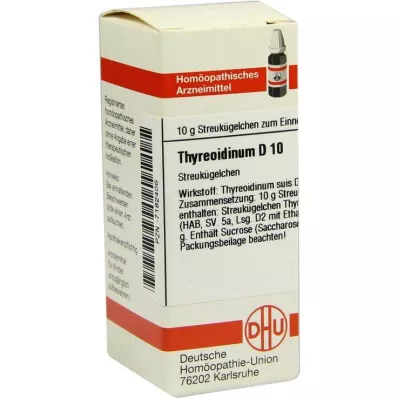 THYREOIDINUM D 10 globula, 10 g