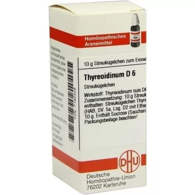THYREOIDINUM D 6 globula, 10 g