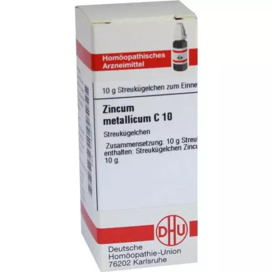 DHU Zincum metallicum C 10 globula, 10 g