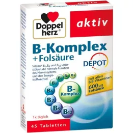 DOPPELHERZ B kompleks + folna kiselina tablete, 45 kom