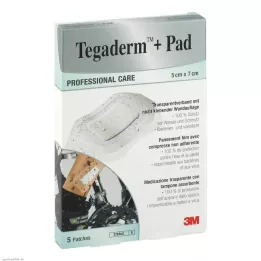TEGADERM 3M Plus Pad 5x7 cm gotovi konektor 3582NP, 5 kom