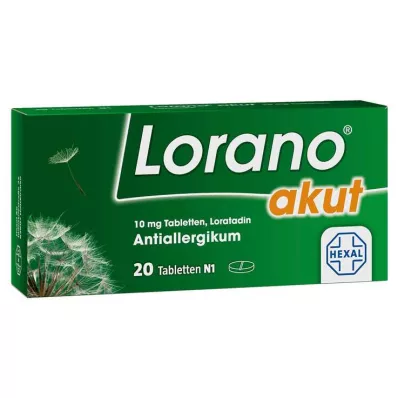 Lorano akut 10 mg tablete, 20 kom Lorano akut 10 mg tablete, 20 kom