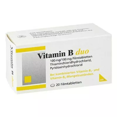 Vitamin B Duo filmom obložene tablete, 20 kom