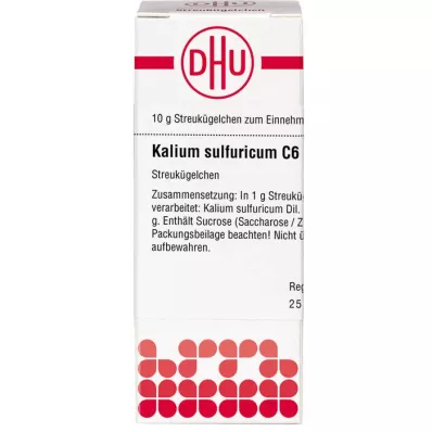 KALIUM SULFURICUM C 6 globula, 10 g