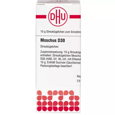 MOSCHUS D 30 globula, 10 g