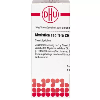 MYRISTICA SEBIFERA C 6 globula, 10 g