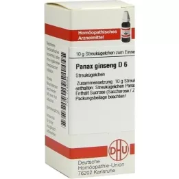 PANAX GINSENG D 6 globula, 10 g