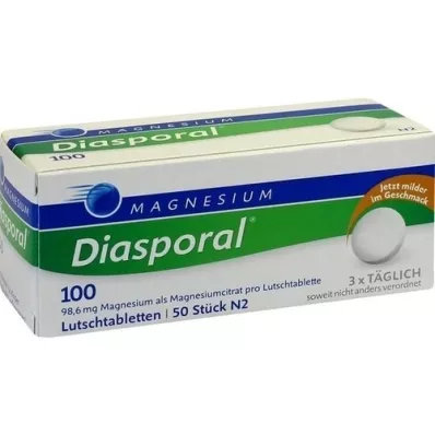 MAGNESIUM DIASPORAL 100 pastila, 50 kom