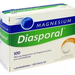 MAGNESIUM DIASPORAL 100 pastila, 100 kom