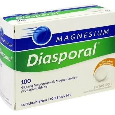 MAGNESIUM DIASPORAL 100 pastila, 100 kom