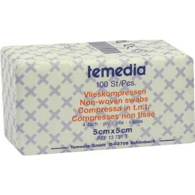 Komprese od flisa 5x5 cm nesterilne 4-struke, 100 komada