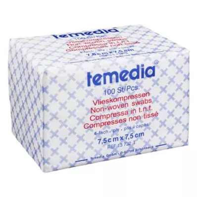 Komprese od flisa 7,5x7,5 cm nesterilne 4 puta, 100 komada