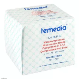 VLIESKOMPRESSEN 10x10 cm nesterilno 4 puta, 100 kom