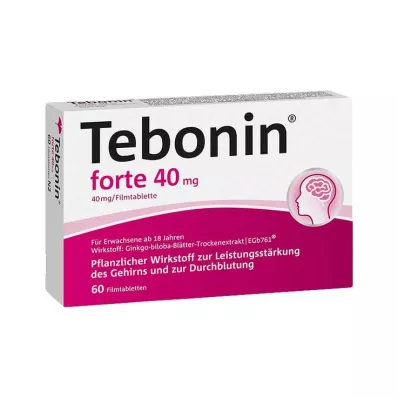 TEBONIN forte 40 mg filmom obložene tablete, 60 kom