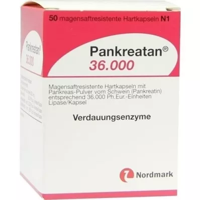 PANKREATAN 36.000 gastrorezistentnih tvrdih kapsula, 50 komada