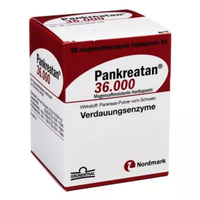 Pankreatan 36 000 gastrorezistentnih kapsula, 50 kom