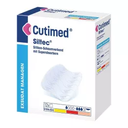 CUTIMED Siltec pjenasti konektor 5x6 cm neljepljivi, 12 kom