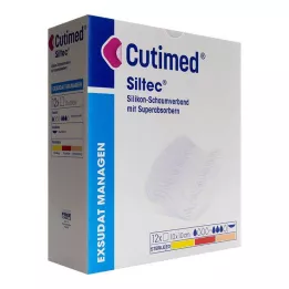 CUTIMED Siltec pjenasti konektor 10x10 cm neljepljivi, 12 kom