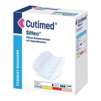 Cutimed Siltec pjenasti oblog 15x15 cm nježno ljepljiv, 12 komada