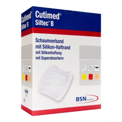 Cutimed Siltec B pjenasti oblog 12,5x12,5 cm s ljepljivim rubom, 12 komada Cutimed Siltec B pjenasti oblog 12,5x12,5 cm s ljepljivim rubom, 12 komada