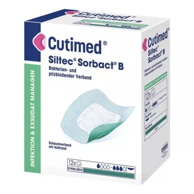 Cutimed Siltec Sorbact PU-zavoj 12,5x12,5 cm, 12 kom