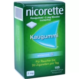 NICORETTE Žvakaća guma 2 mg whitemint, 105 kom