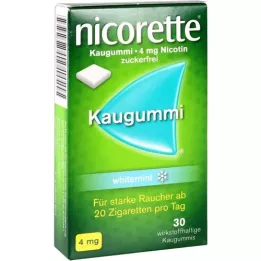 NICORETTE Žvakaća guma 4 mg whitemint, 30 kom