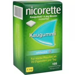 NICORETTE Žvakaća guma 4 mg whitemint, 105 kom