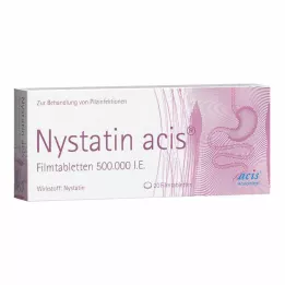 NYSTATIN acis filmom obložene tablete, 20 kom