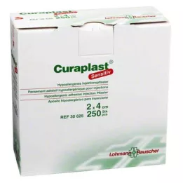CURAPLAST Injekcijski flaster osjetljiv 2x4 cm, 250 kom