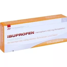 IBUPROFEN Hemopharm 400 mg filmom obložene tablete, 20 kom