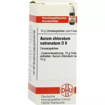 AURUM CHLORATUM NATRONATUM D 8 globula, 10 g