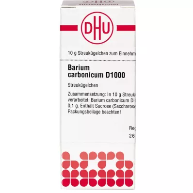 BARIUM CARBONICUM D 1000 globula, 10 g