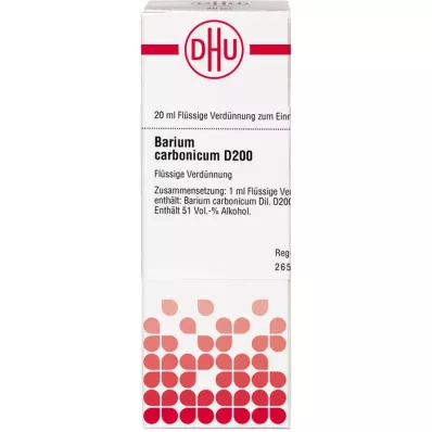 BARIUM CARBONICUM D 200 razrjeđenje, 20 ml