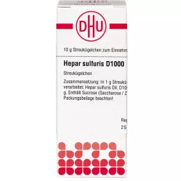 HEPAR SULFURIS D 1000 globula, 10 g