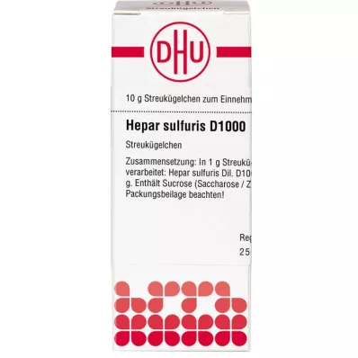 HEPAR SULFURIS D 1000 globula, 10 g