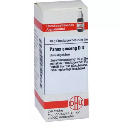 PANAX GINSENG D 3 globule, 10 g