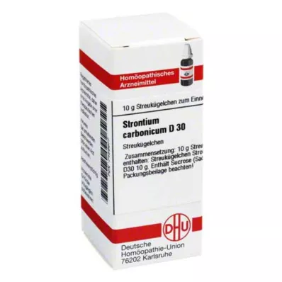 STRONTIUM CARBONICUM D 30 globula, 10 g