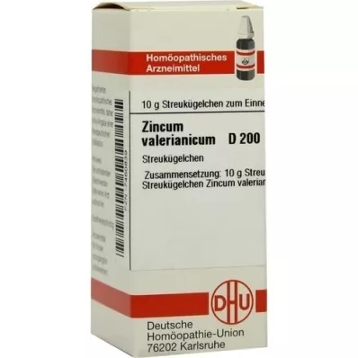 ZINCUM VALERIANICUM D 200 globula, 10 g