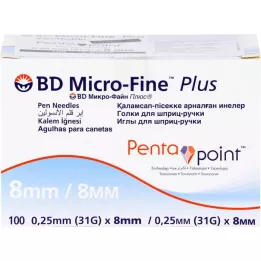 BD MICRO-FINE+ 8 igala za olovke 0,25x8 mm, 100 kom