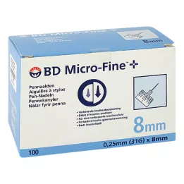 BD Microfine + 8 mm igle 0,25x8 mm, 100 kom